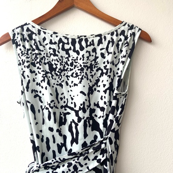 DIane Von Furstenberg New Della Mint Green Paint Splatter Dress - Picture 8 of 12